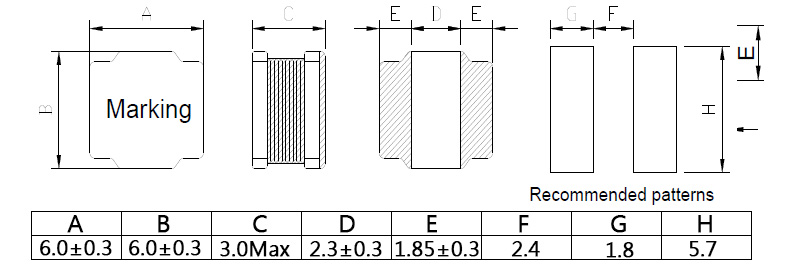 SMD電感 3.3uH NR6028-3.3UH 規格