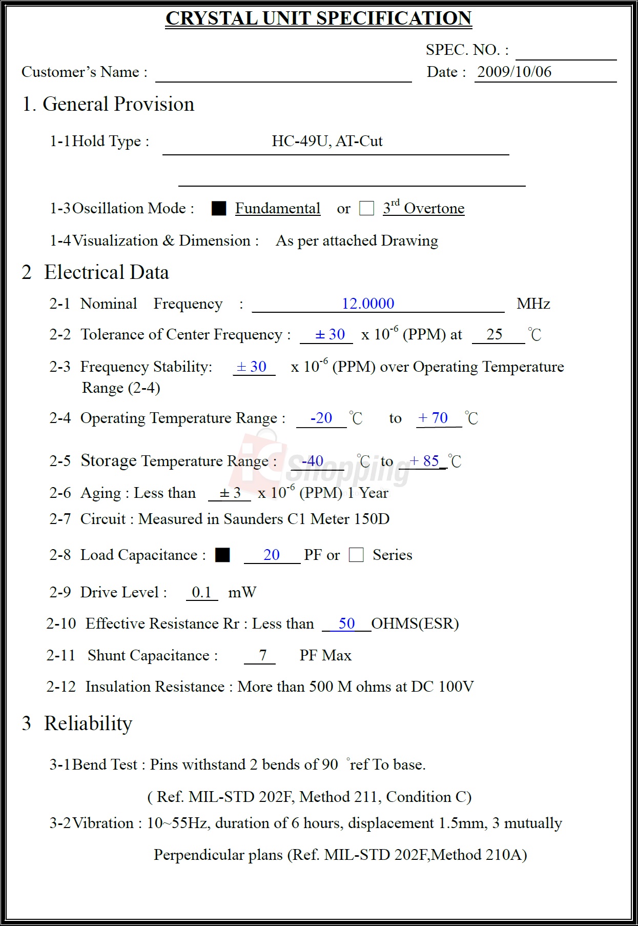 2個- 455K 2P XTAL (Crystal)