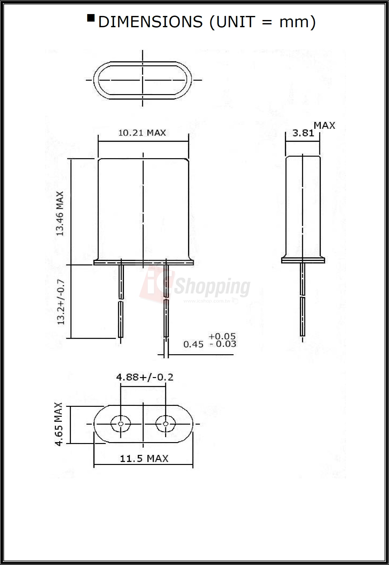 2個- 455K 2P XTAL (Crystal)