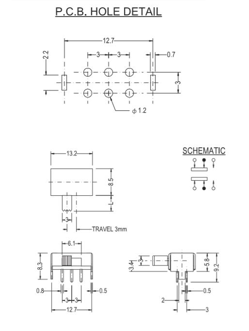 SK22F14,滑動開關