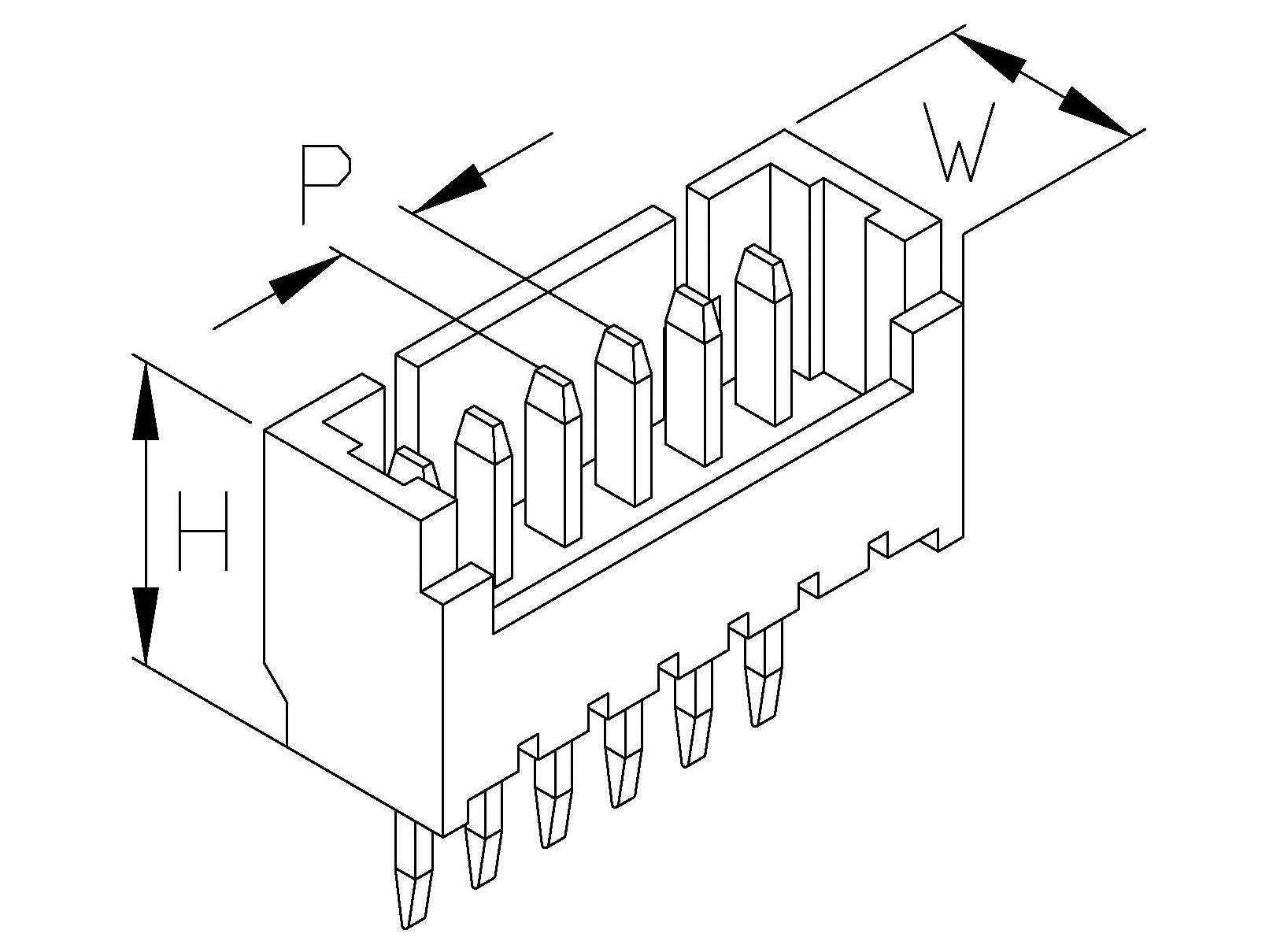 線對板連接器,規格