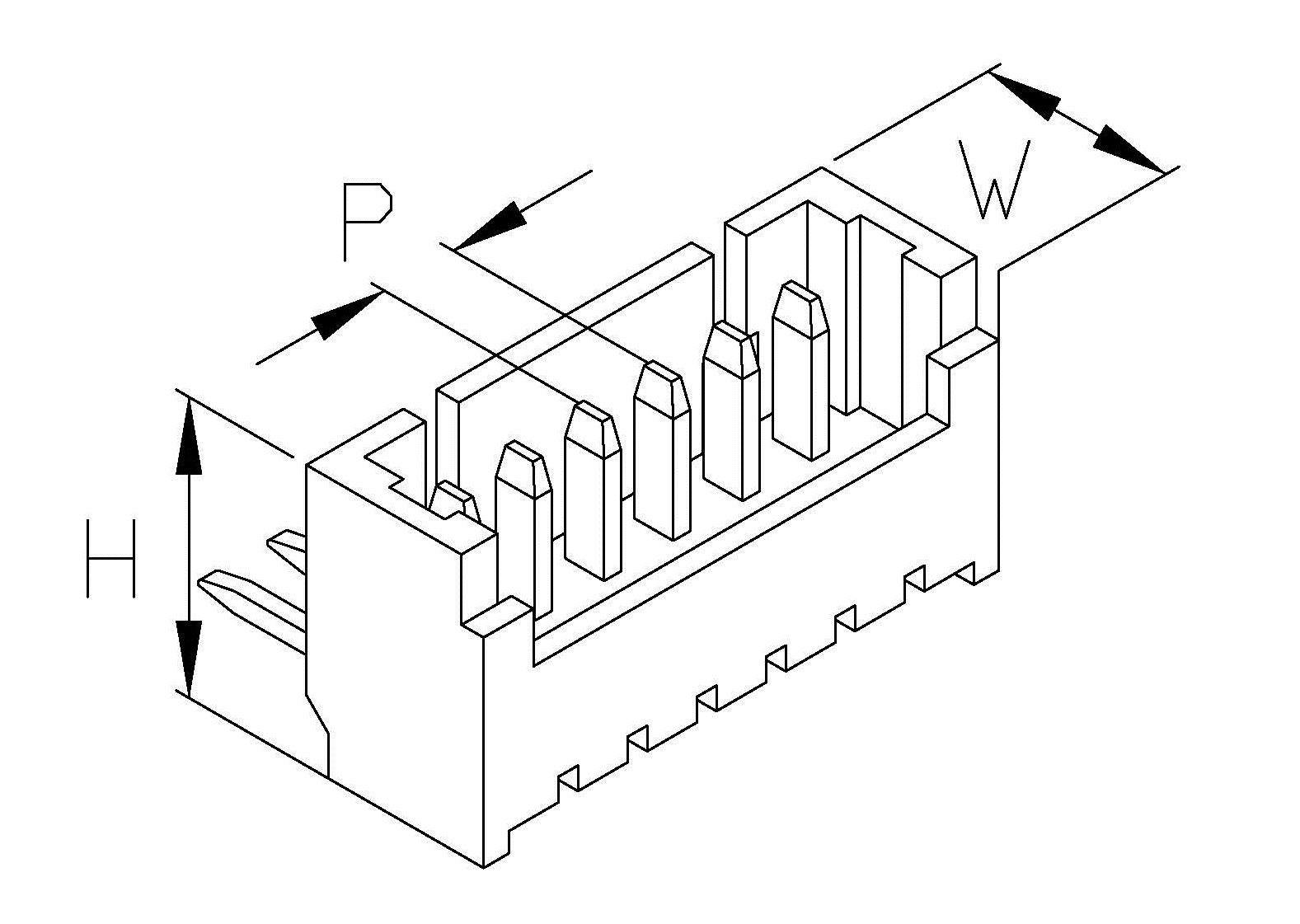 線對板連接器,規格