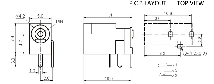 DC電源插座 3.5*1.3mm 3.5x1.3mm 電源座