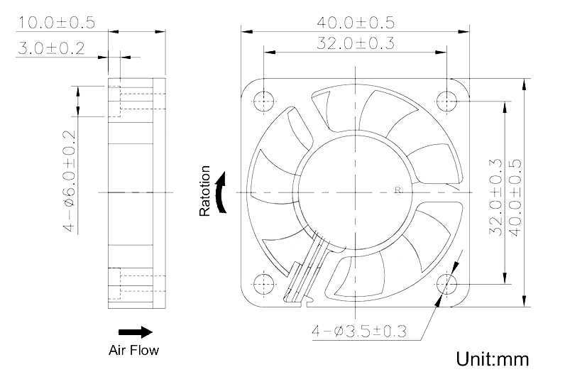 4010風扇 5V 5000轉 杜邦頭 規格