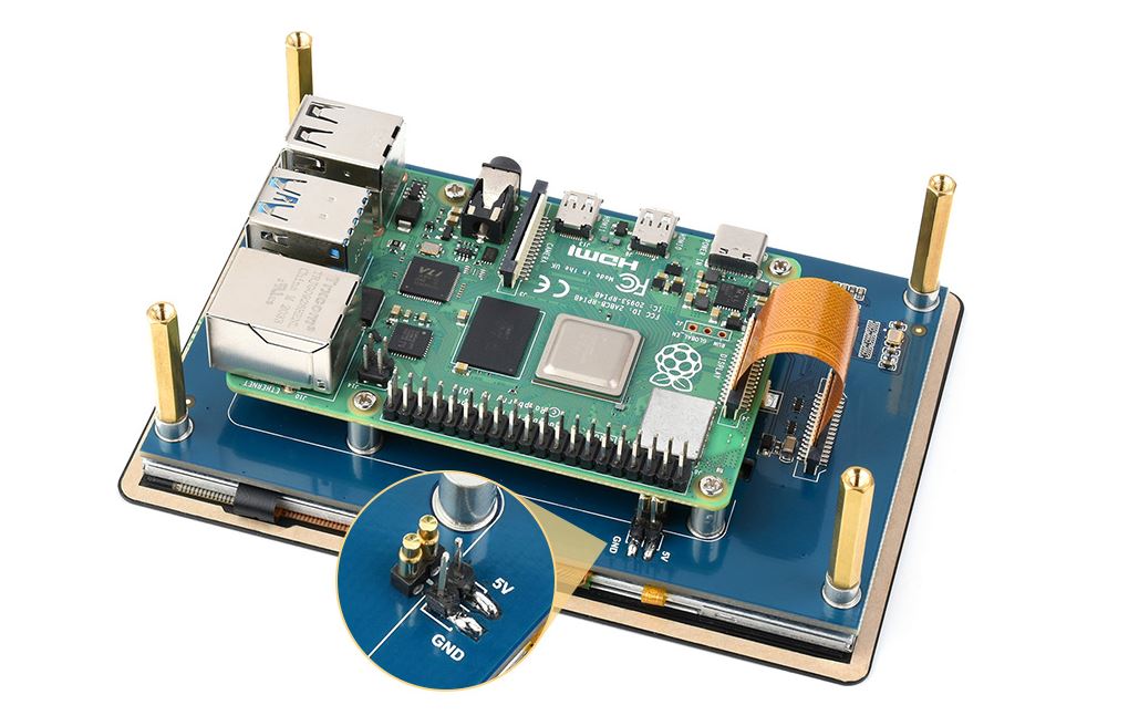 5吋 電容式觸控螢幕 800x480 DSI介面