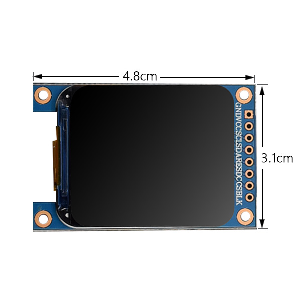 1.69吋 TFT 螢幕模組 240x280 尺寸圖