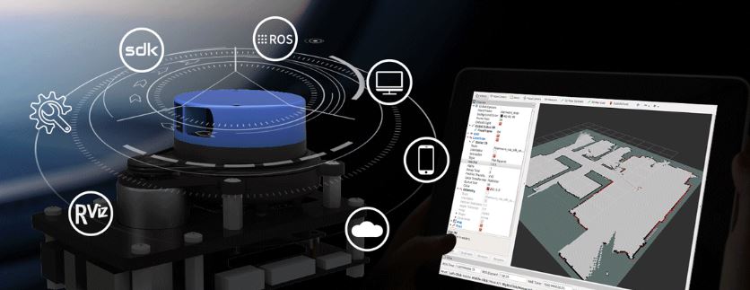 Slamtec Mapper M1M1-20M 20公尺 光學雷達測距儀套件,全面兼容ROS，輕鬆進行資料分析