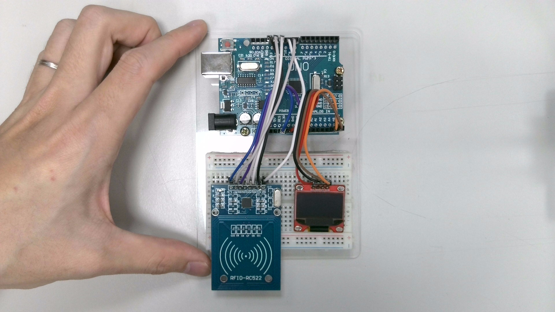 Arduino RFID 門禁管理 DIY 套件包 完成示意圖