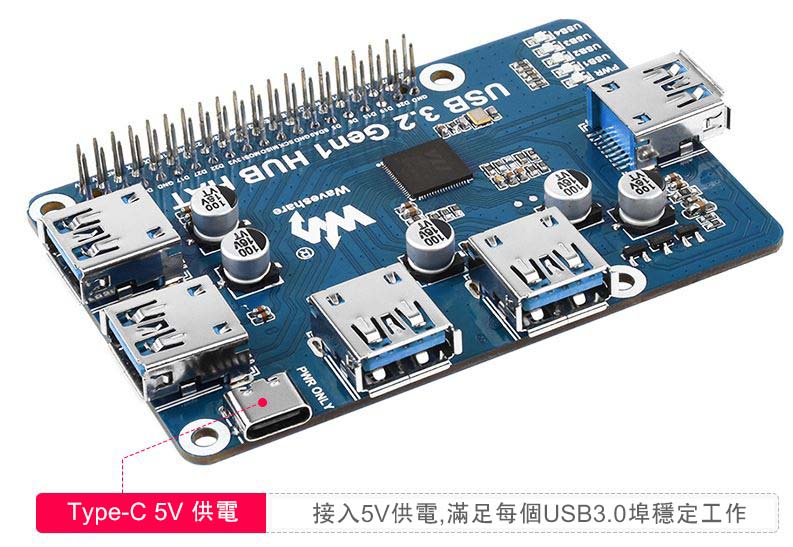 樹莓派USB/ETH擴展板