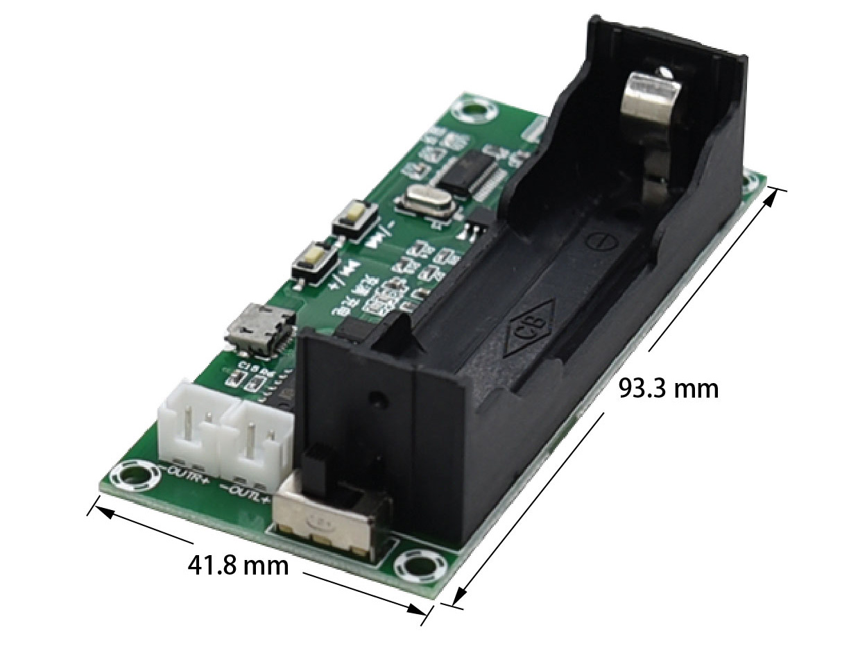 XH-A153鋰電池藍牙功放板 尺寸圖