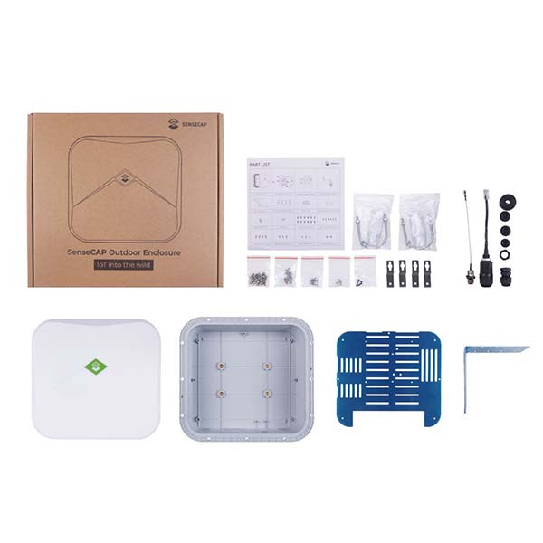 SenseCAP戶外型防水盒 內容清單