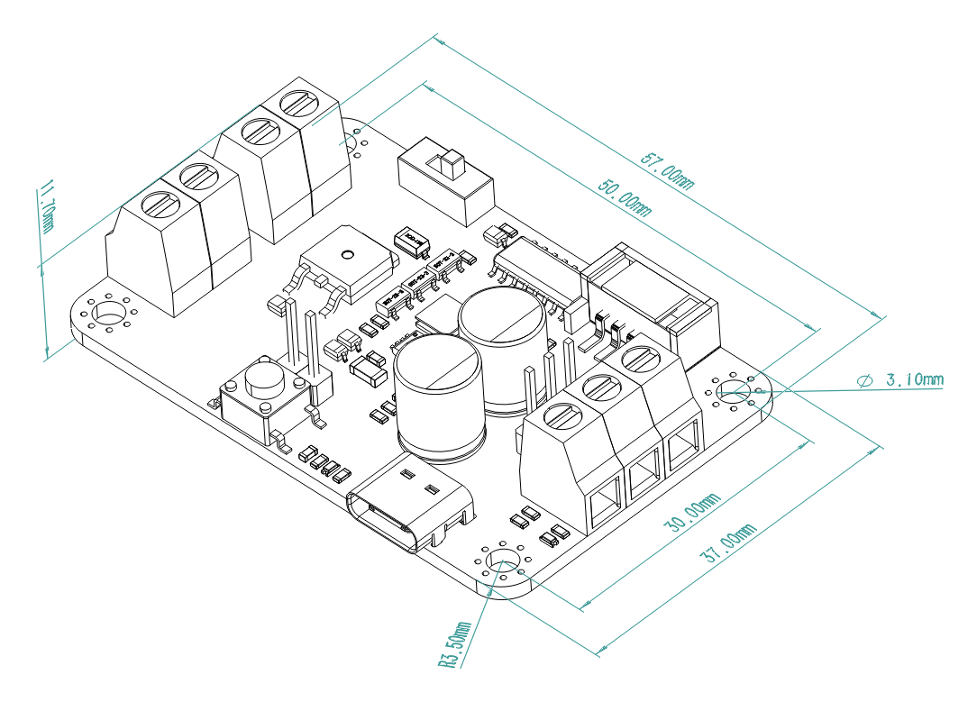 LED燈/馬達驅動板 Light & Motor Driver for Python (V1.0)