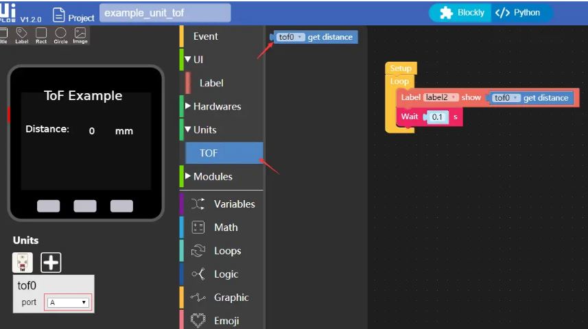 M5Stack 雷射測距模組-U010