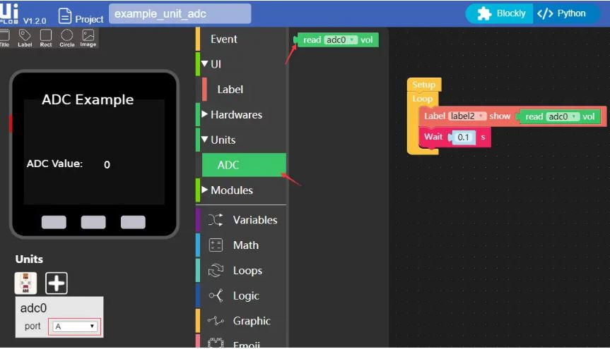 M5Stack A/D轉換器-U013