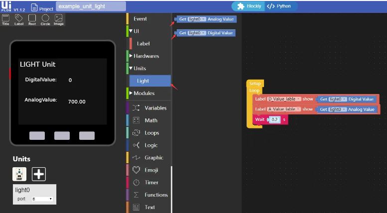M5Stack 光強度感測模組-U021