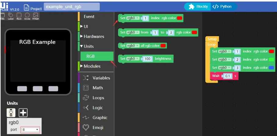 M5Stack RGB LED模組-U003