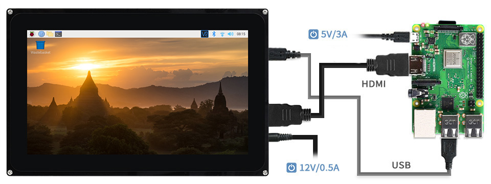 接入樹莓派Raspberry Pi 3B+