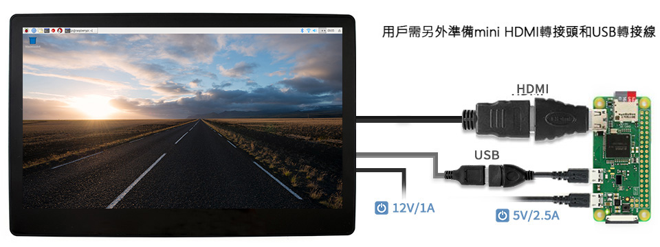 接入樹莓派 Raspberry Pi Zero W