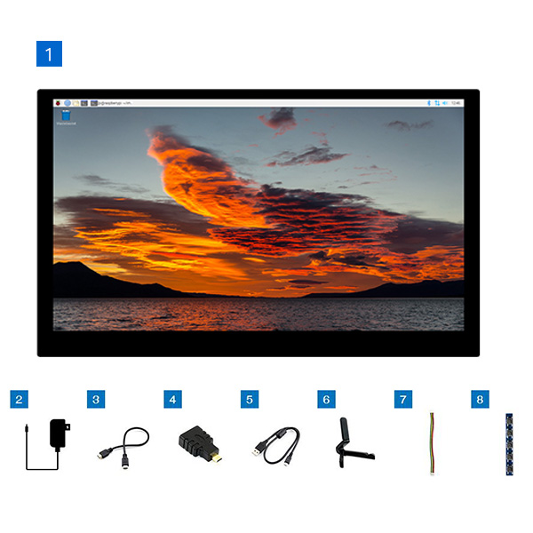 15.6吋 IPS電容式觸控 LCD螢幕 QLED量子點 1920×1080 商品內容