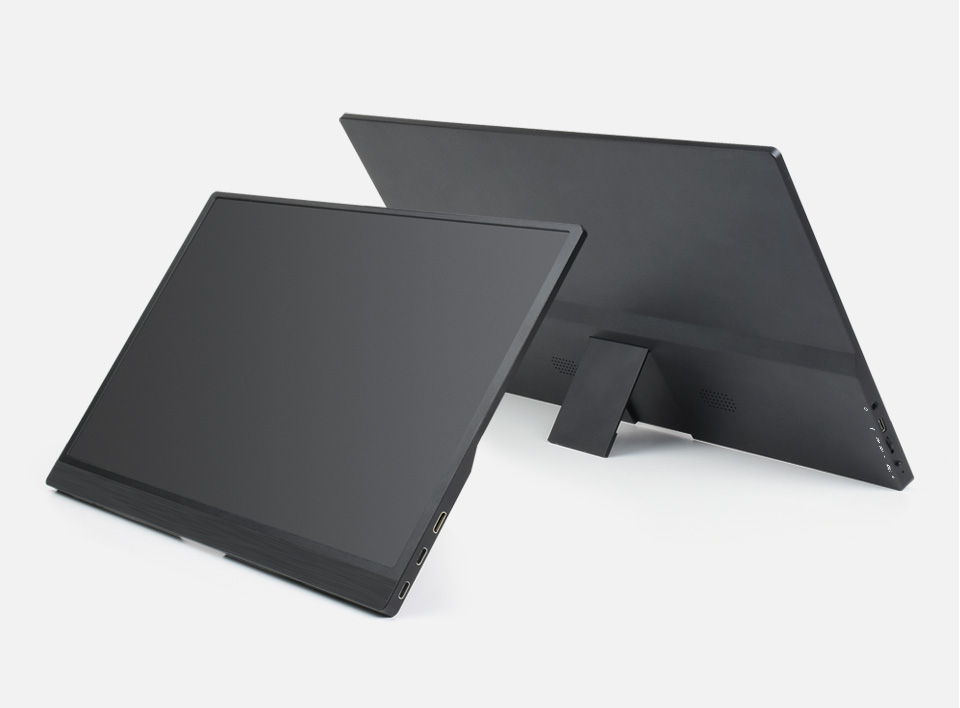 金屬支架,堅固耐用,配合螢幕底部的防滑膠墊,使用穩固