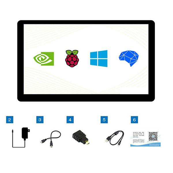 15.6吋 IPS電容式觸控 LCD 螢幕 1920×1080 (帶外殼)