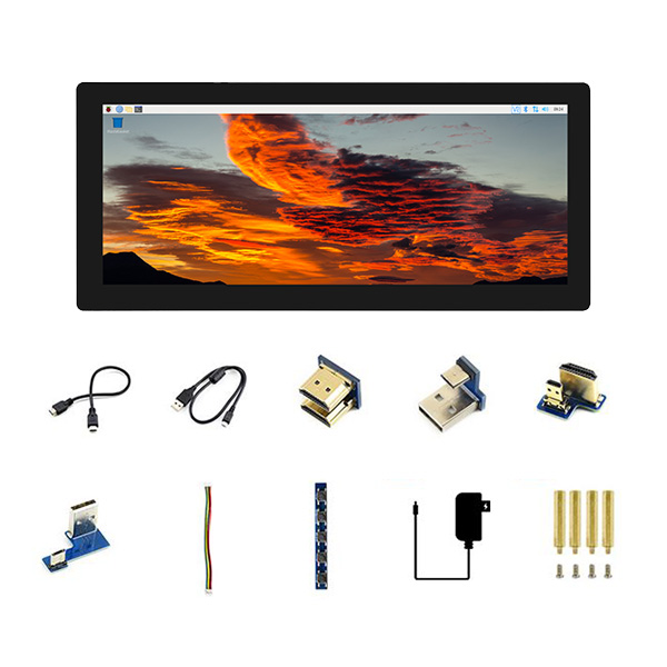 12.3吋 高亮度IPS電容式觸控LCD螢幕 1920×720