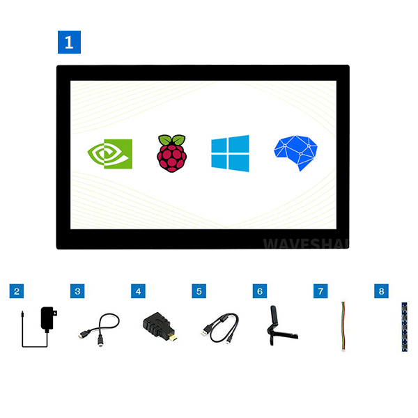 13.3吋 IPS電容式觸控LCD螢幕 1920×1080