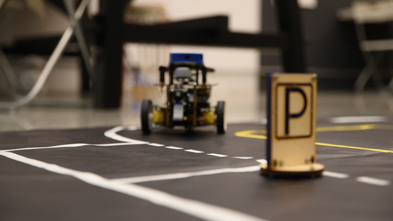 自駕車場域模擬套件組,停車示意圖