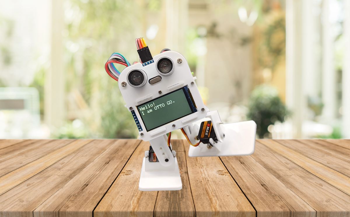 OTTO GO 二足機器人,LCD顯示螢幕