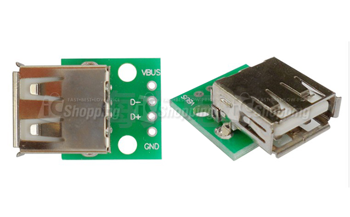 USB 2.0母座頭轉DIP 4p