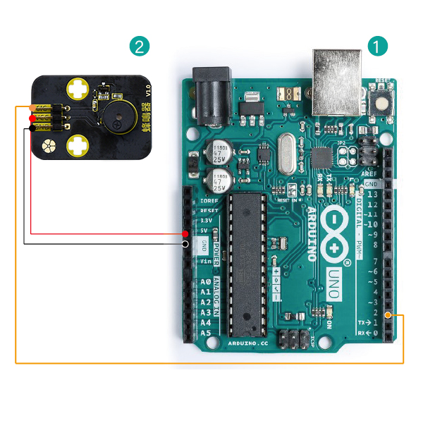 Circus,無源蜂鳴器模組,排針,電路圖