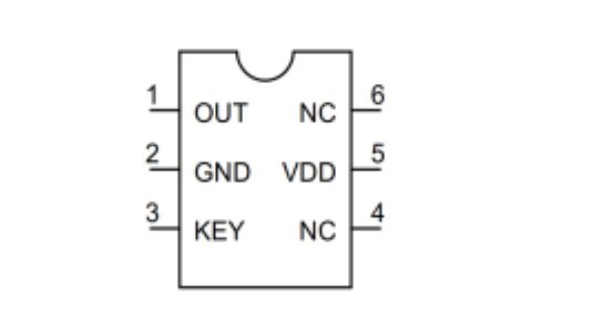 AR01B OFF/ON開關機晶片 腳位圖